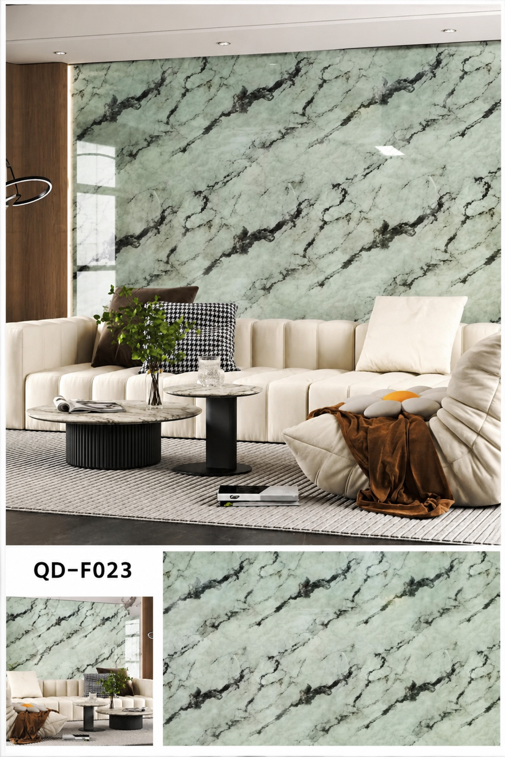 Marble wall sticker